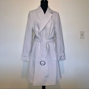 H&M Trench Coat With Tie Belt And Pockets